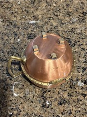 Vintage Reyka Vodka Copper Mule Mug Nautical Ship Porthole Cup with Handle