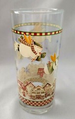 SET OF 2 SAKURA DEBBIE MUMM SNOW ANGEL VILLAGE TUMBLERS 16 OZ