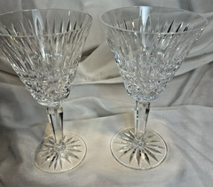 PAIR Ireland Waterford Crystal MAEVE Water Goblets 6 7/8″ EXCELLENT Condition