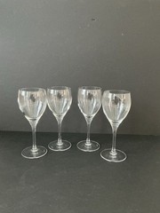 Set of 4 VILLEROY & BOCH «TORINO» 11 Oz Crystal Claret Wine Glass-7-1/2″