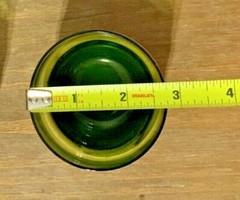 RARE Vintage Set of 2 Avacado Green Drinking Juice Glasses UNIQUE