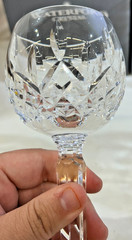 Vintage Waterford Lismore Cut Crystal Wine Hock Set Of 6 7.5″