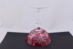 SET OF 6 BLEIKRISTALL HANDGESCHLIFFEN CUT TO CLEAR CRYSTAL CHAMPAGNE SHERBET