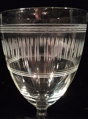 Elegant Stemware w/Etched Bands 3 Sizes 10 Wine/12 Champagne/7 Cordial