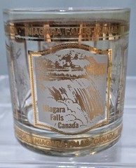 Vintage Culver 22k Gold Niagara Falls Canada Old Fashioned Rocks Glass