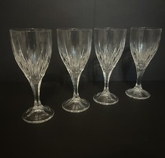 Godinger Ingrid Crystal Water Goblet ✨ Discontinued,16oz Set Of 4 (T1/2)