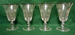 Reizart (For Lenox) KINGSLEY 6-1/8″ Water Goblets SOLD IN SET OF SIX