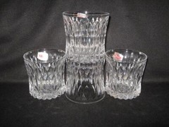 FOSTORIA MONARCH DOUBLE OLD FASHIONEDS – 4 NEW WITH TAGS