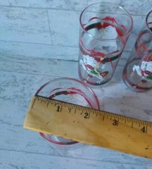 Vintage Libbey House of Lloyd Christmas theme Carousel Glasses (Set of 3)