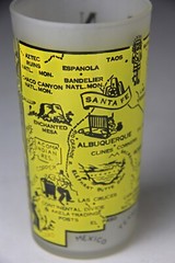 Vintage Hazel Atlas Frosted Souvenir Glass Tumbler New Mexico
