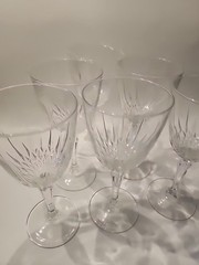 Luminarc Cristal d’Arques Durand DIAMANT Clear Set 6 7″ Wine Glases Goblets