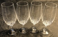 Shannon Goldinger Chelsea Lead Crystal Iced Tea Goblets Set Of 4 9×3
