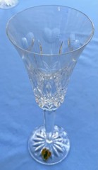 TWO Waterford Crystal I Love Lismore w Hearts Champagne Glasses Toasting Flutes