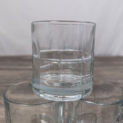 5 Anchor Hocking Tartan Clear Manchester Whiskey Glasses Old Fashion 3.5″ Rocks