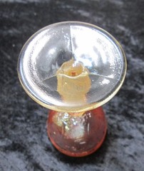 Antique Fenton Sailboats Golden Carnival Glass Wine or 4 1/2″ Cordial plus M Cup