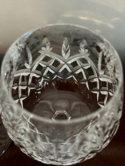 Vtg Set of 4 WATERFORD CRYSTAL Araglin Pattern Brandy Snifters Glasses IRELAND