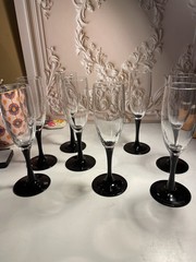 Luminarc Domino Champagne Flutes Set Of 8 . 7 3/4 Inches High