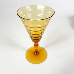 Utility Glass Works Mandalay Dine Amber Optic Footed Liquor Glass