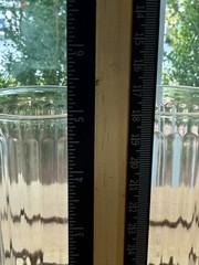 Set of 2 Libbey Crisa Vertical Ribbed Clear Glass Tumblers 5” 8 oz Juice EUC