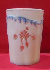 EAPG Northwood Glass Intaglio Uranium Custard Flat Tumbler