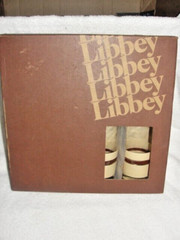 Vintage Libbey Tumblers 10 oz Tan & Brown Striped Drinking Glasses Set Of 8 NOS