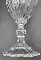 Vintage Mikasa Richelieu Crystal Wine Glass 6.5″h Blown Glass 2.7″dia Set of 2