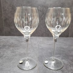 Crystal Etched Wine Glass Handcrafted in Romania