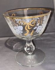 Libbey Rose Gold Classic Ribbon/bows Cocktail Glasses