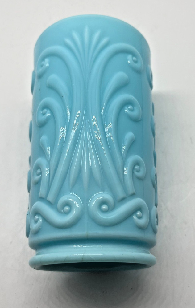 Imperial Glass «Scroll» pattern Blue Celery Vase/Tumbler NICE