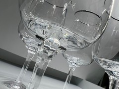 Hand blown Lenox Crystal Desire Water Goblets – Set of Four, Made in USA