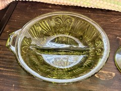 Indiana Glass 4 piece green glass set