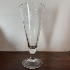 Vintage Princess House Heritage Crystal Pilsner Glass 7.5″ Beer Parfait Dessert