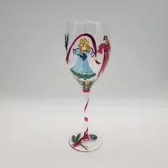 Block Basics The Twelve Days of Christmas Wine Glass – Nine Ladies Dancing