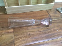 ARTLAND PRESCOTT CHAMPAGNE WINE FLUTE pink FACETED WEIGHTED BASE 9.25”