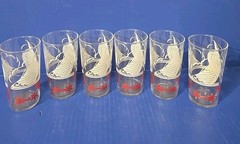 6-1950s-1960s Sailboats & Anchors Swanky Swigs 4 3/4″ Juice Tumblers