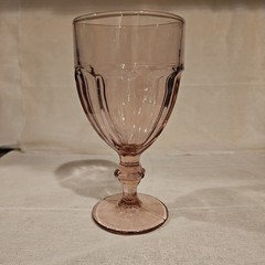 Vintage Libbey Premier Duratuff Gibralter «Plum Rose» Goblets Purple Glasses