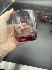 8- Libbey Imperial Plum Old Fashioned Glasses Set Whiskey Rocks Glass Tumblers