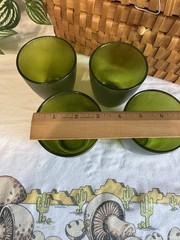 Vintage MCM Retro Lucite/Acyrlic Set Of 4 Tumblers HJ Stotter Co. 70’s
