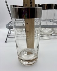 Vintage Dorothy Thorpe Retro style Water Goblet Glasses Carrier MCM Tumblers
