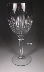 LENOX DECOR CUT CRYSTAL WATER GOBLET 8″ – SET OF 2 GOBLETS – PERFECT