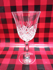 Set of 4 Cristal D’Arques Masquerade French Crystal Wine Glasses Goblets