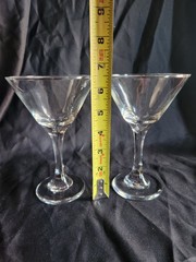 2 Libbey Embassy Martini Glasses 7.5 oz • 6⅜» Tall