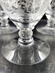 Vintage Fostoria Chintz Lot of 3 Oyster Cocktail 3 5/8 Inch 4 oz