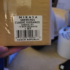 🔥Mikasa Cordial Set W/ Decanter Classic Elegance 4 Glasses VR350/905 ~ New