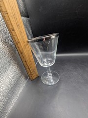 Vtg WINE Parisienne Cristal D’Arques Durand French Crystal Wedding Ring 4 7/8”