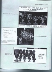 3 Depression Era Glasses GRAPE On GRID Standard Lancaster Glass GRAPE CUT 1939