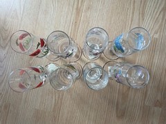 Lot of 8 Portmeirion Botanic Garden 10.25 Inch Flutes NOS Free Shipping