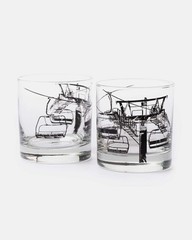 Ski Lift Whiskey Glasses