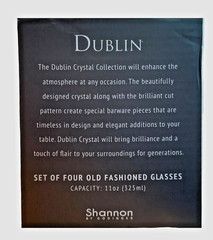 Double Old Fashioned Dublin Red by Godinger Set of 4 – 8 oz NWOB