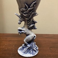 Lakeland Molds Ceramic Unicorn & Mermaid Goblets 8″ AWESOME
